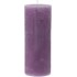 Bougie givrée violet 7 x 18 cm