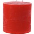 Bougie drois mèches rouge 15 × 15cm