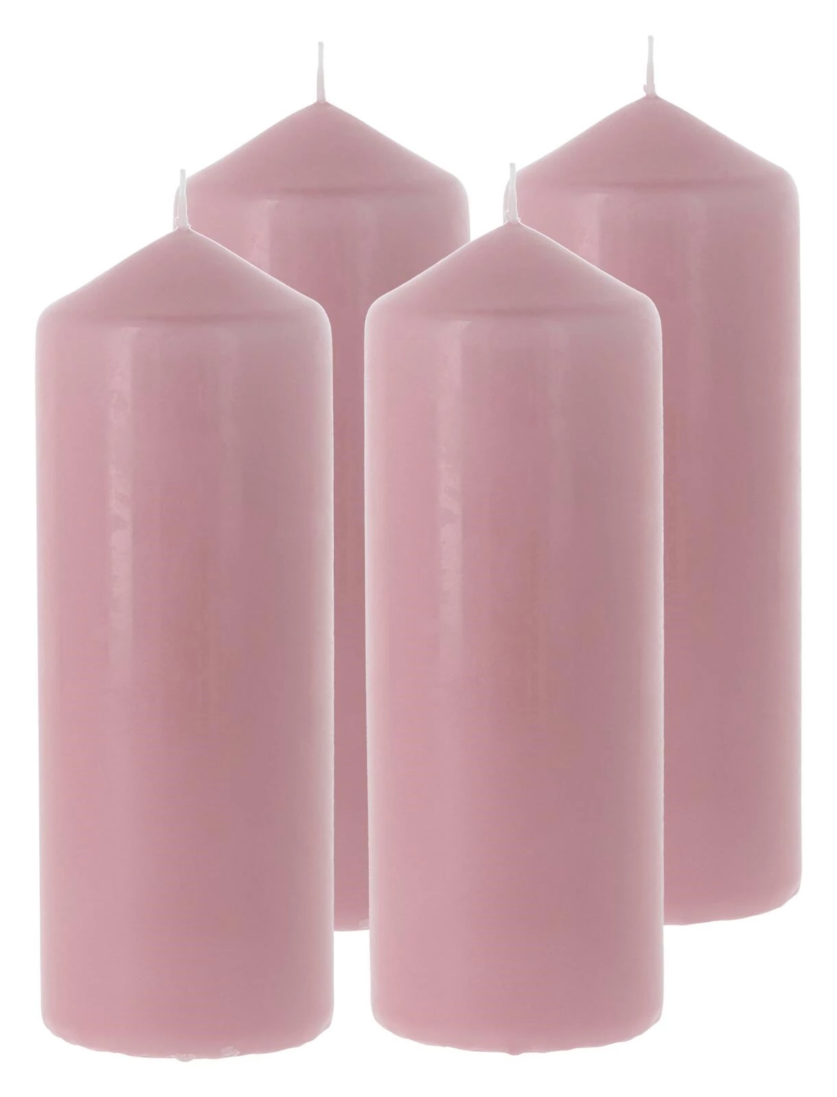 Zylinderkerze altrosa 6 ×16,5cm