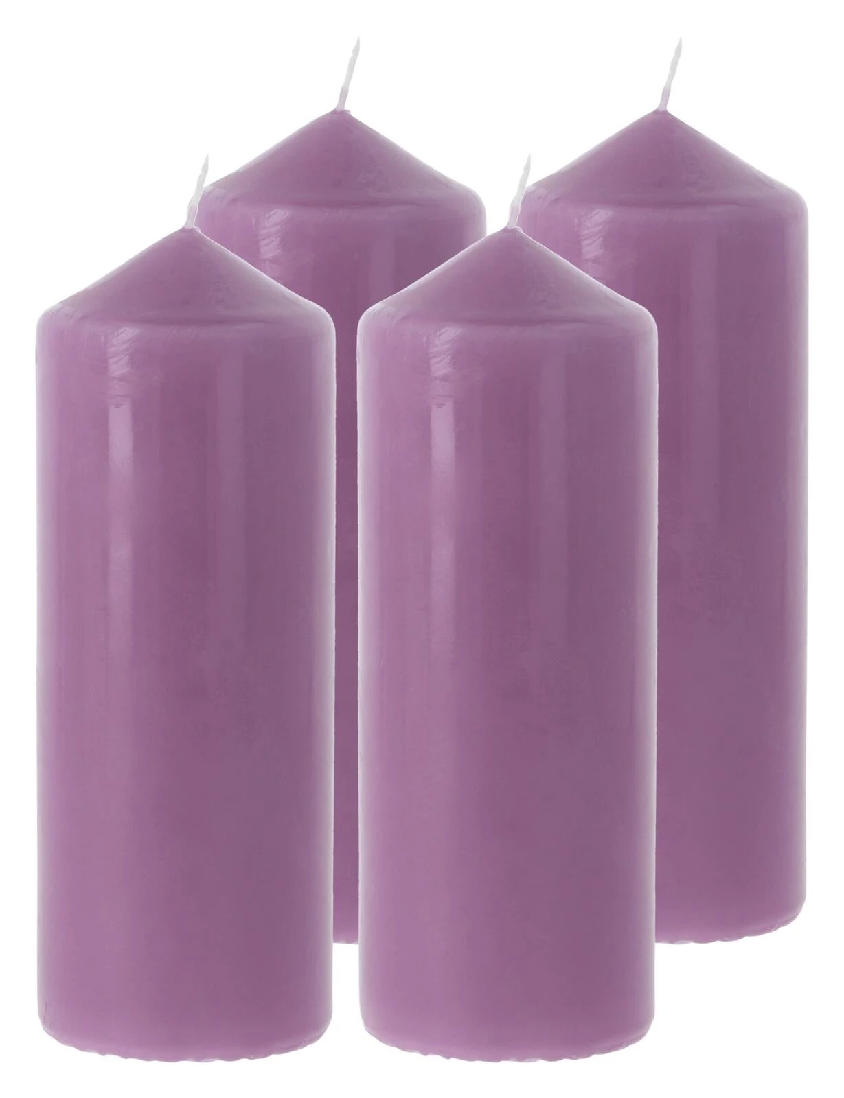 Zylinderkerze violett 6 ×16,5cm