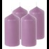 Bougie cylindre violet 5 × 10 cm