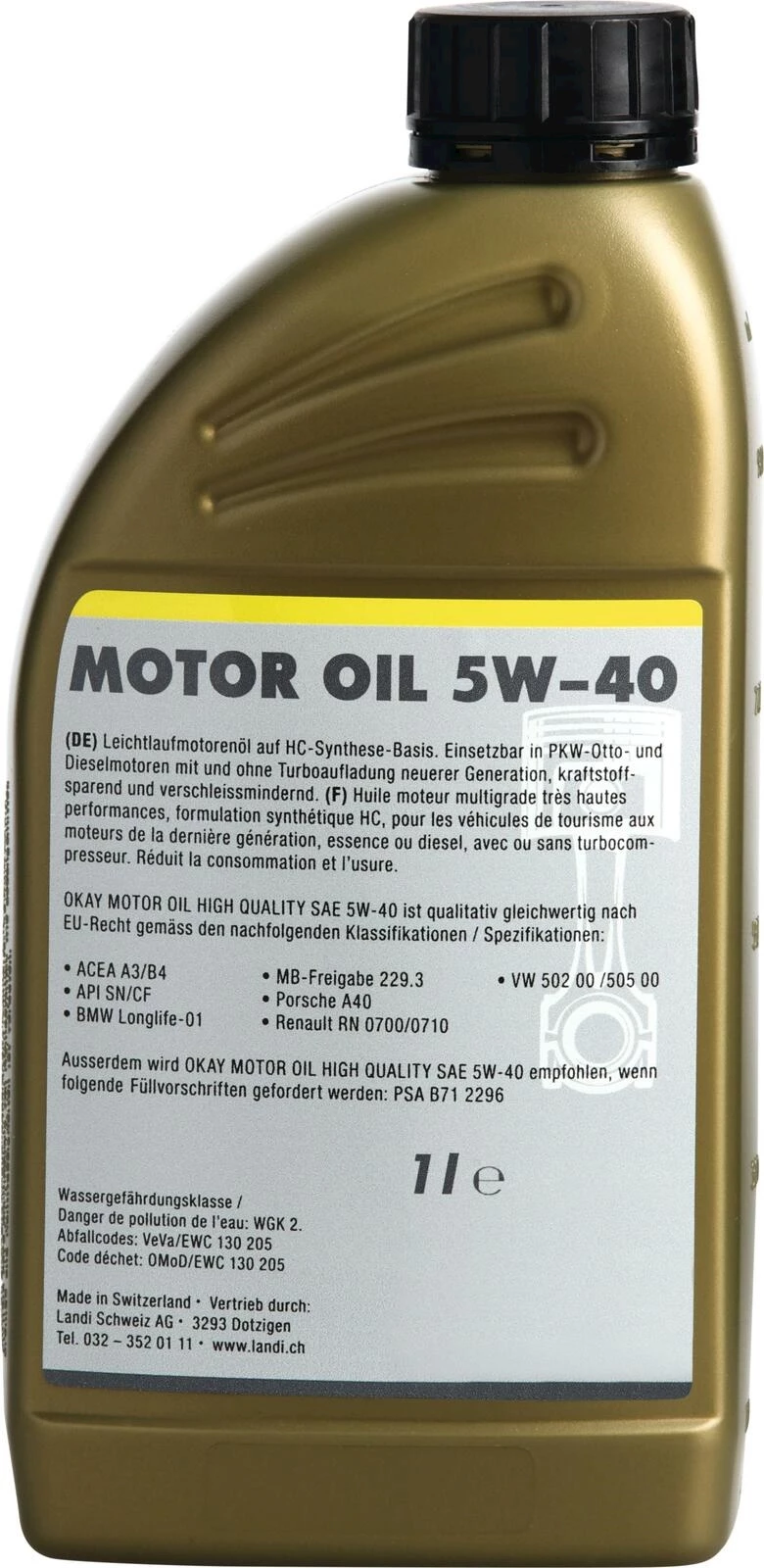 Motorenöl 5W40 Okay 1 l kaufen Motorenöle LANDI