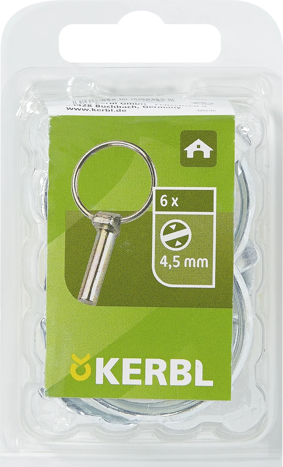 Klappsplinten 6 × 4,5 mm