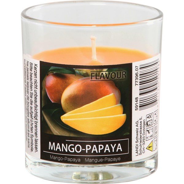Duftkerze Glas Mango Papaya