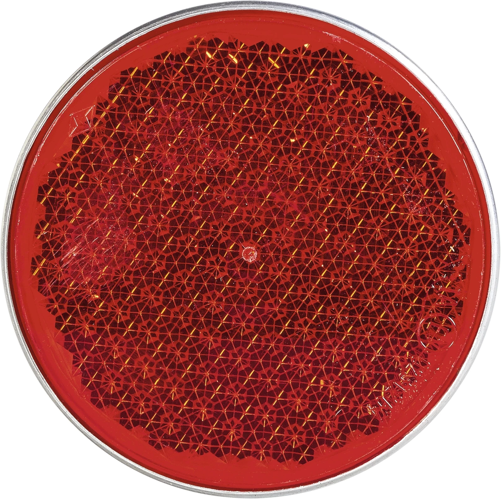 Rückstrahler rund rot 80 mm