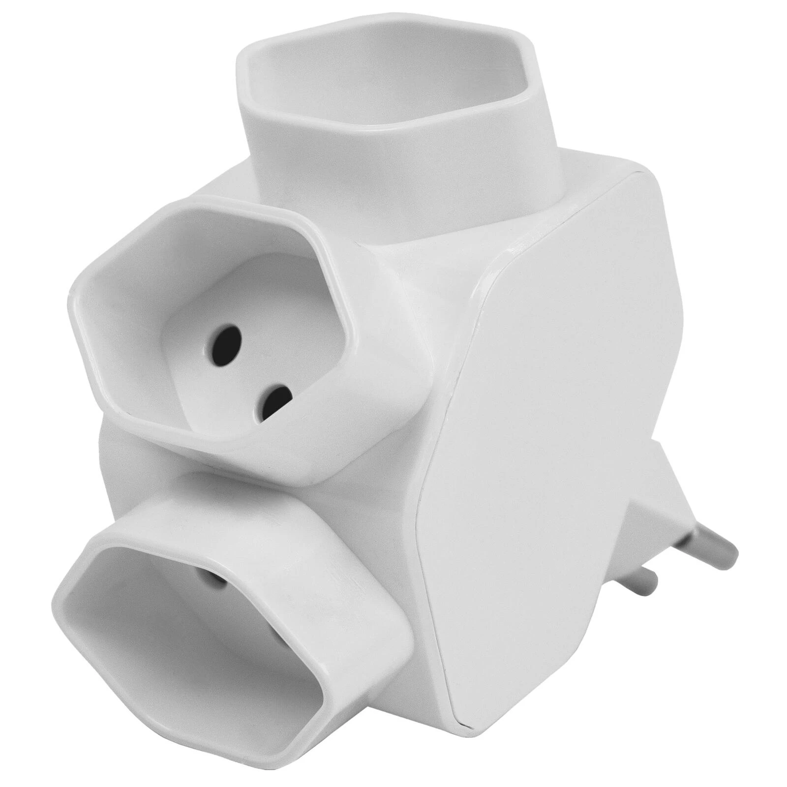 Abzweigstecker weiss KS 3 × T13