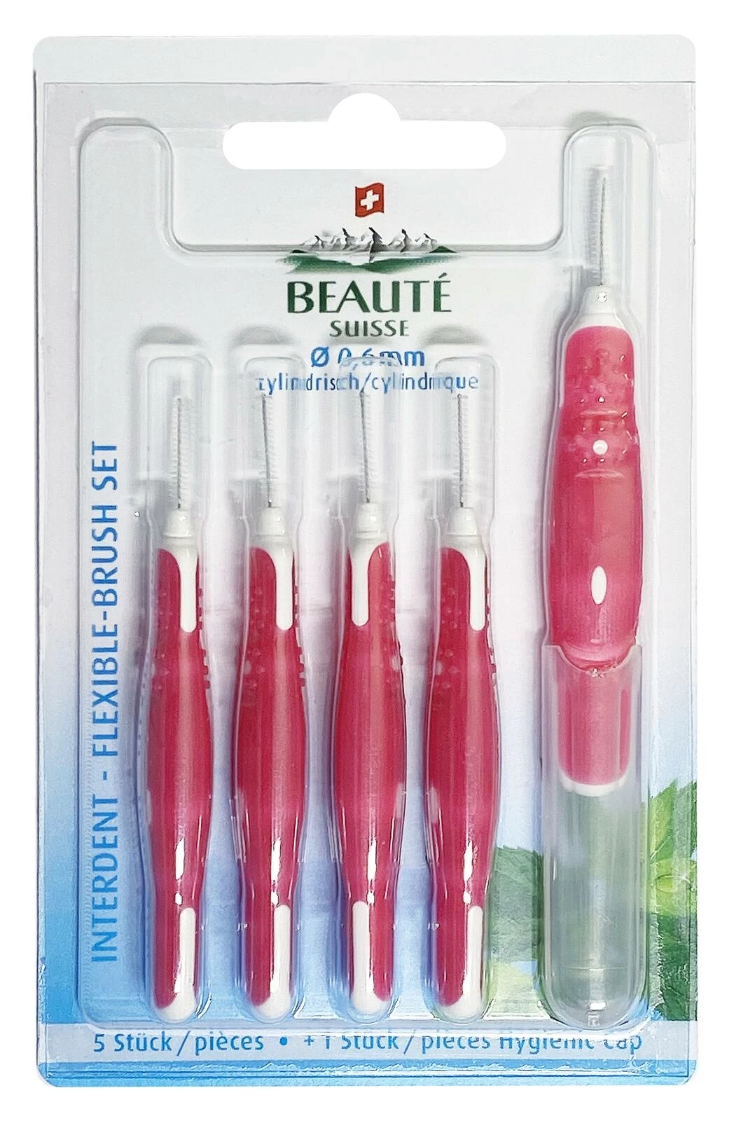 Interdentalbürste 0.6 mm 5 Stück