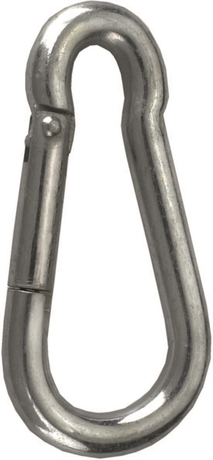 DROMET Karabinerhaken KSZ.8.80 - Mit Sicherung, 8x80mm, Stahl, Verzinkt, 230kg Belastung