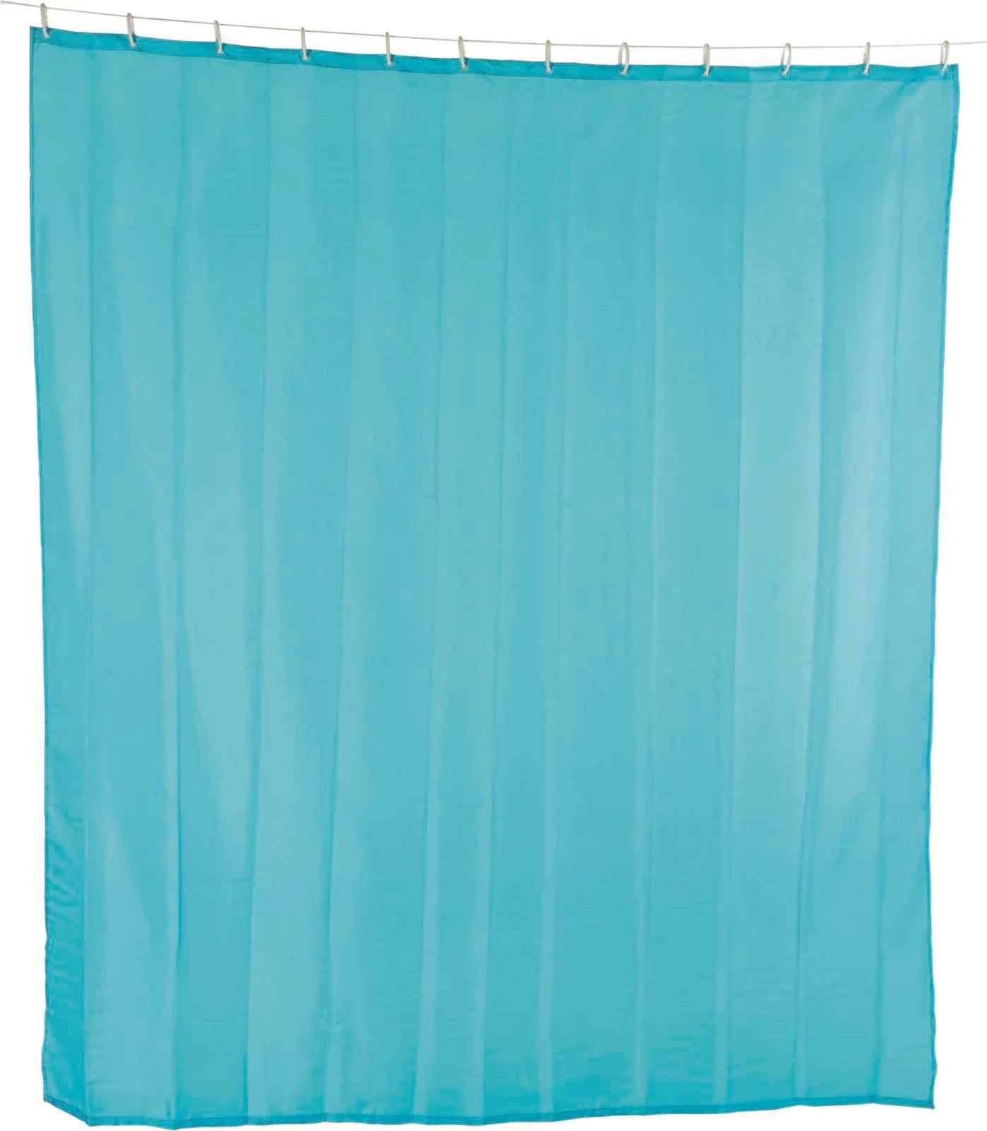 Duschvorhang aqua uni