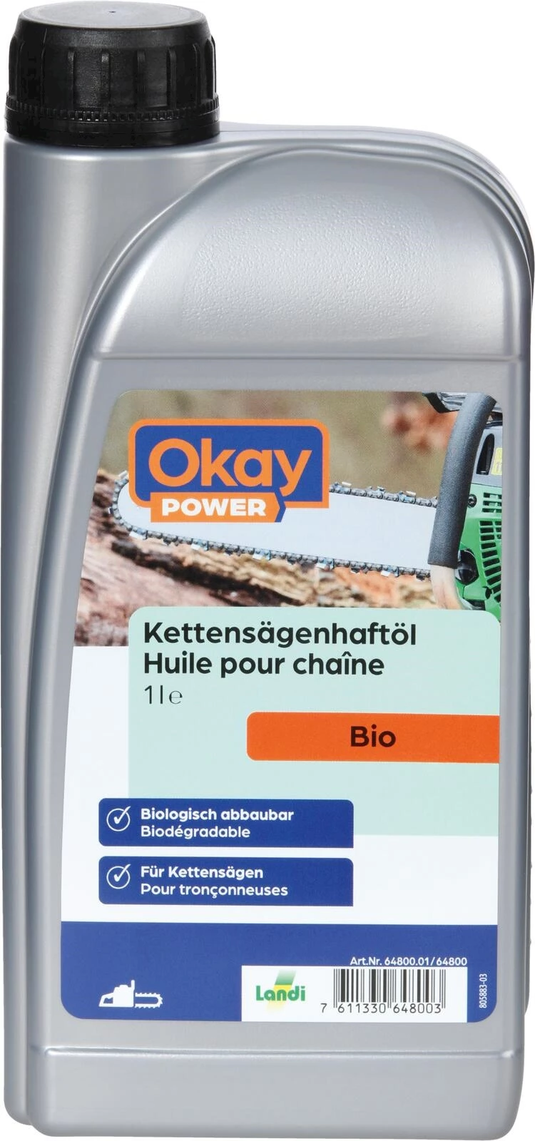 Kettensägenhaftöl Bio Okay 1 l
