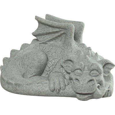 Dragon de jardin couché