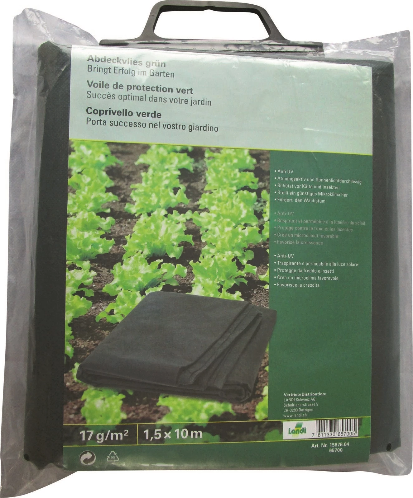 Gartenvlies 1,5 × 10 m, grün