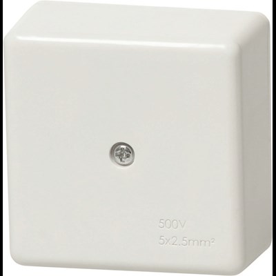 Boîte dérivation AP blanc 5×2,5mm2
