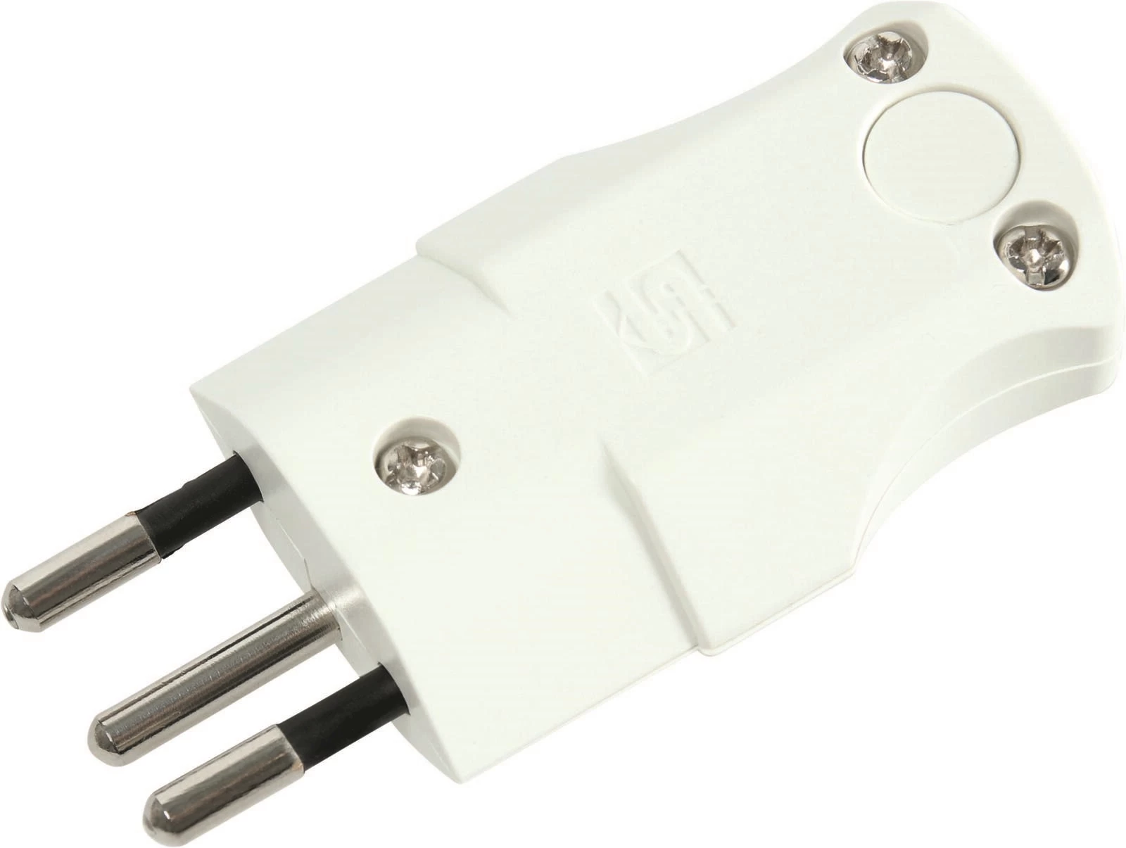 Stecker Winkel T12 II weiss