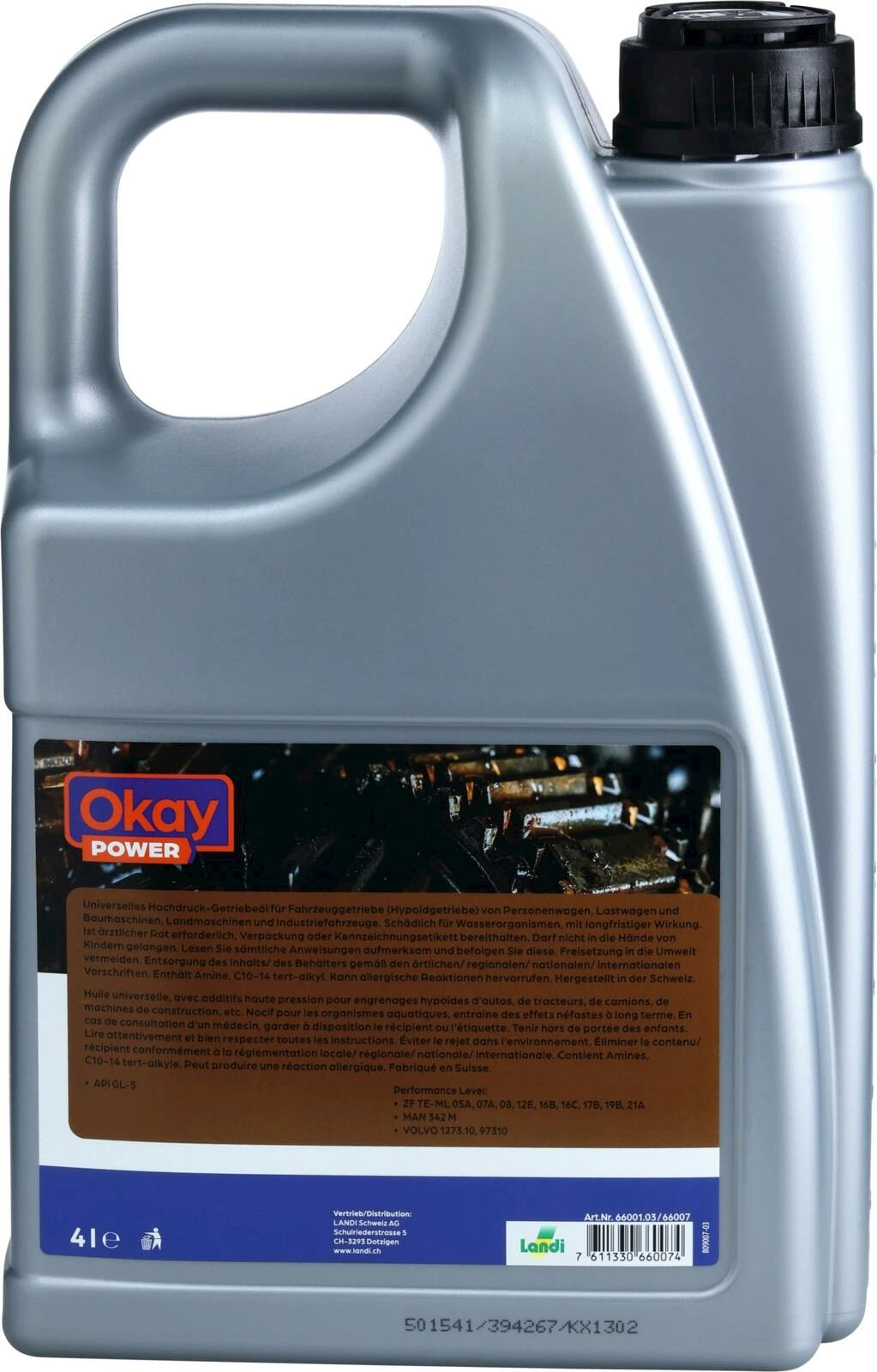 Huile transm. SAE 80W90 Okay 4l Acheter Huiles transmissions et distributeurs automatiques