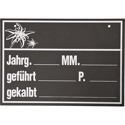 Plaque écurie allemand 18 × 25 cm