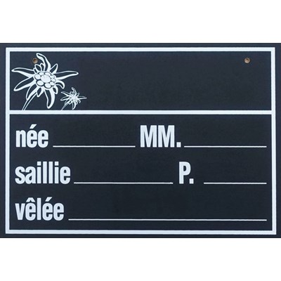 Plaque écurie français 18 × 25 cm