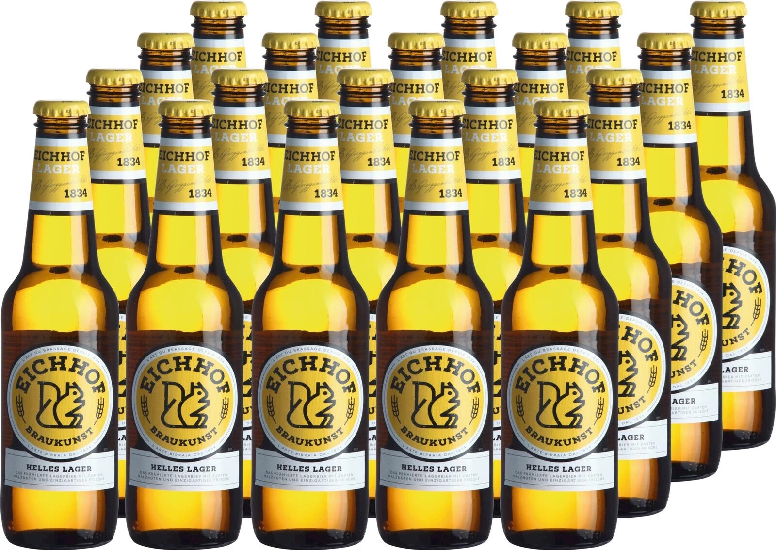 Lagerbier Eichhof hell 20 × 33 cl