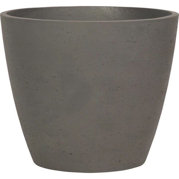Topf Cement anthrazit 38×32cm