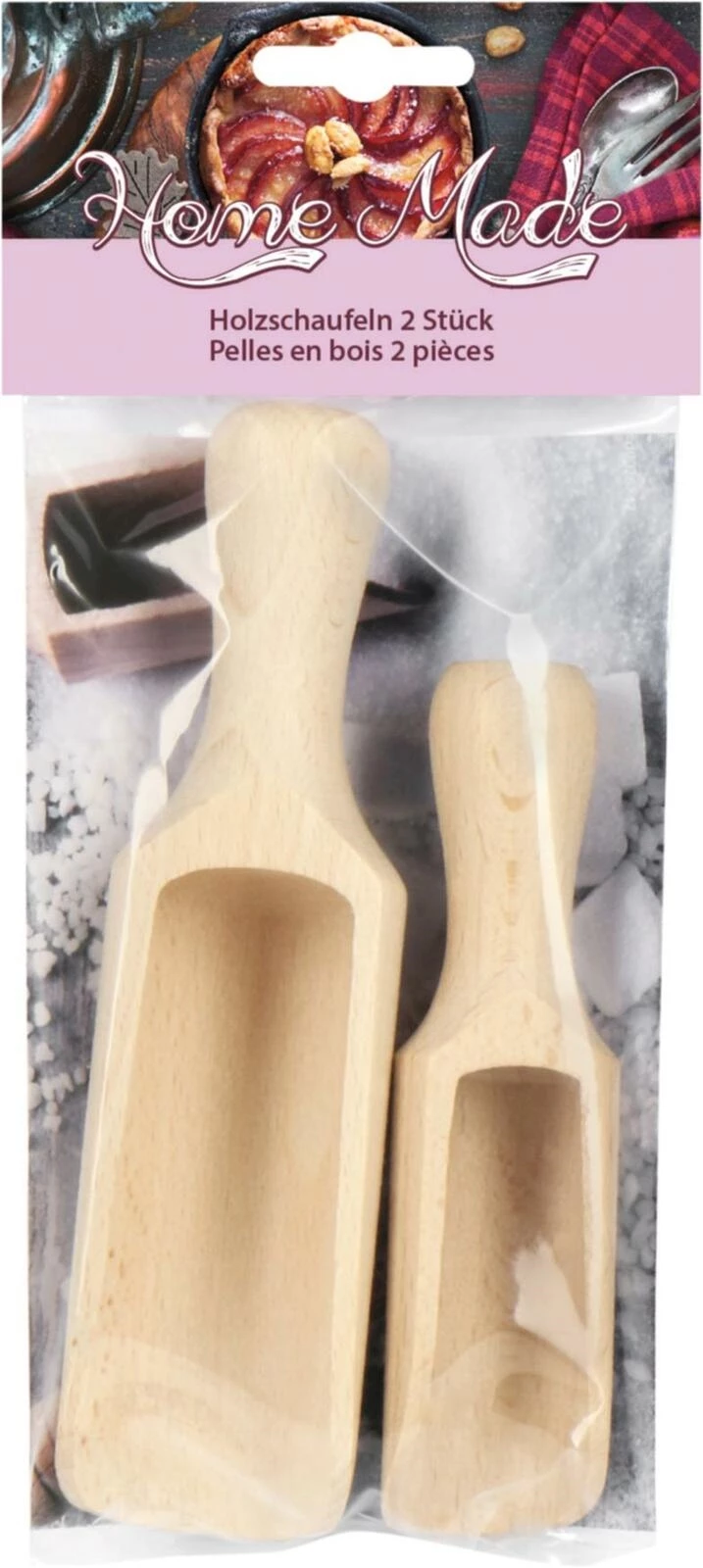 Pelles en bois 2 pièces
