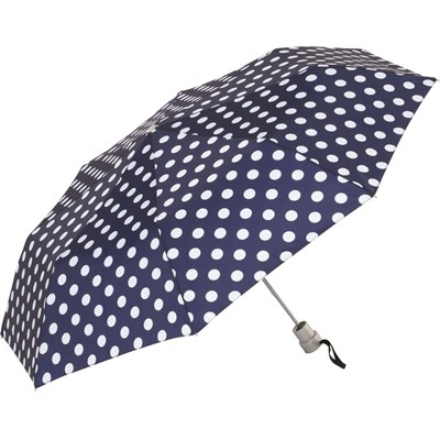 Regenschirm blau mit Punkten