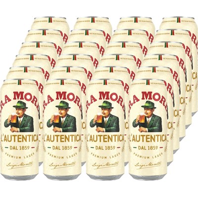 Bier Moretti boite 24 × 50 cl