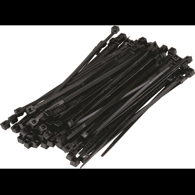 Attache-câble noir 2,5 × 100 mm