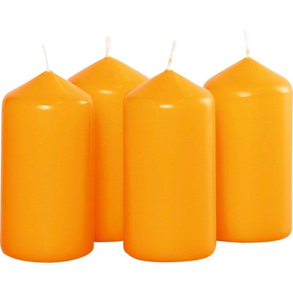 Zylinderkerze mandarin 5 × 10 cm