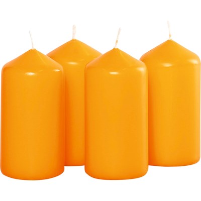 Bougie cylindrique mandarine 5×10cm