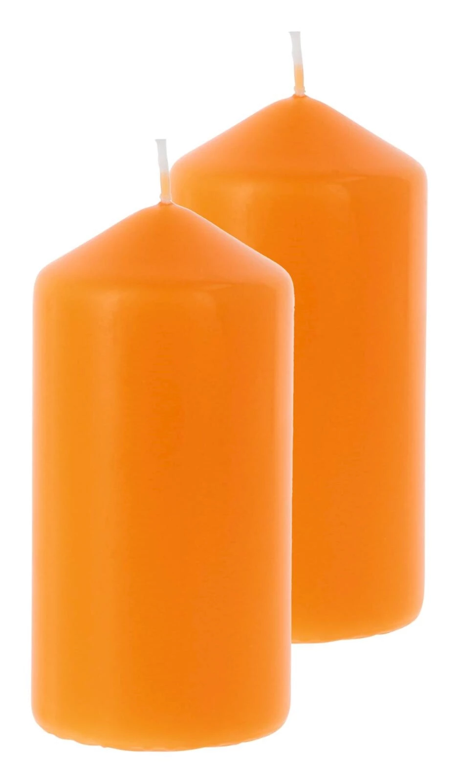 Bougie cylindrique mandarine 6×12cm
