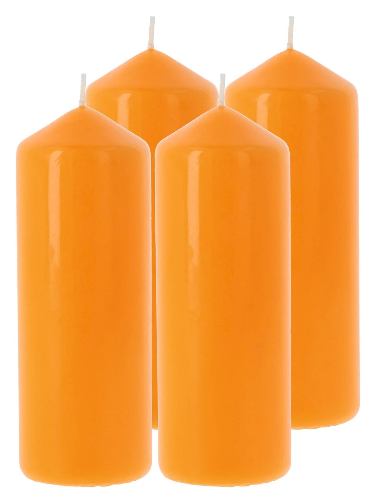 Bougie cylindrique mandarine 6×16,5cm