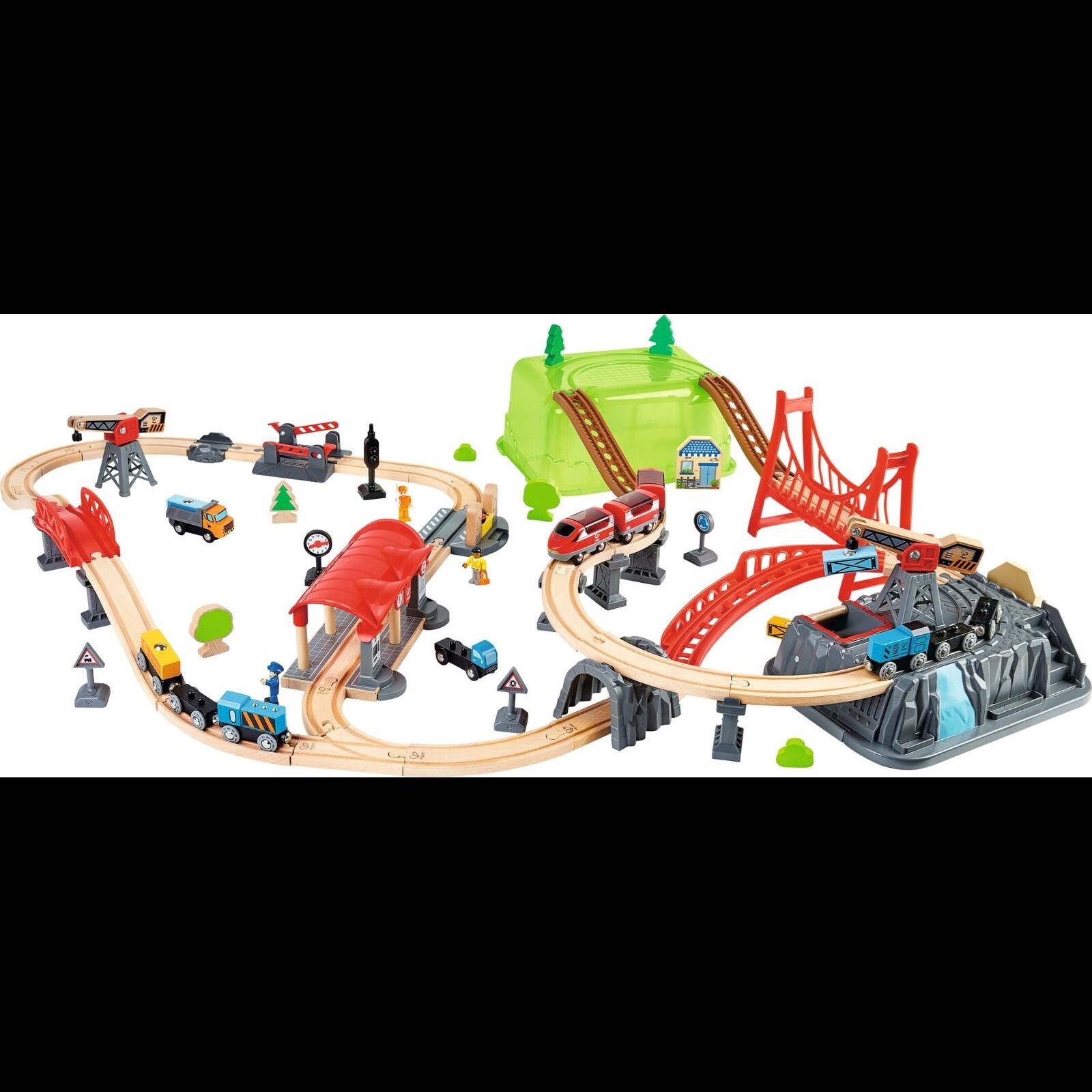kaufen LANDI Baukasten Indoor Kinderspielzeug Holzeisenbahn - Set -