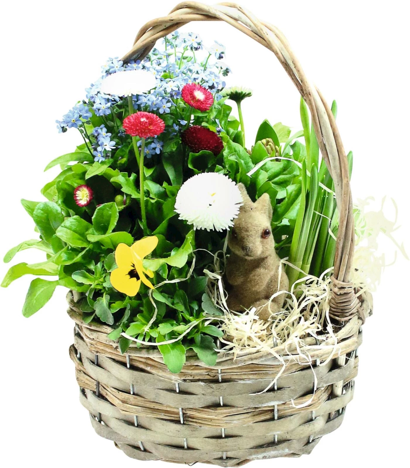 Henkelkorb bepfl. rund P21 cm