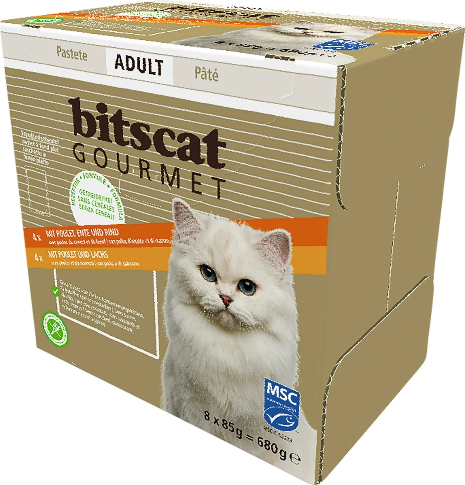 Katzenfutter Gourmet bitscat 8×85g