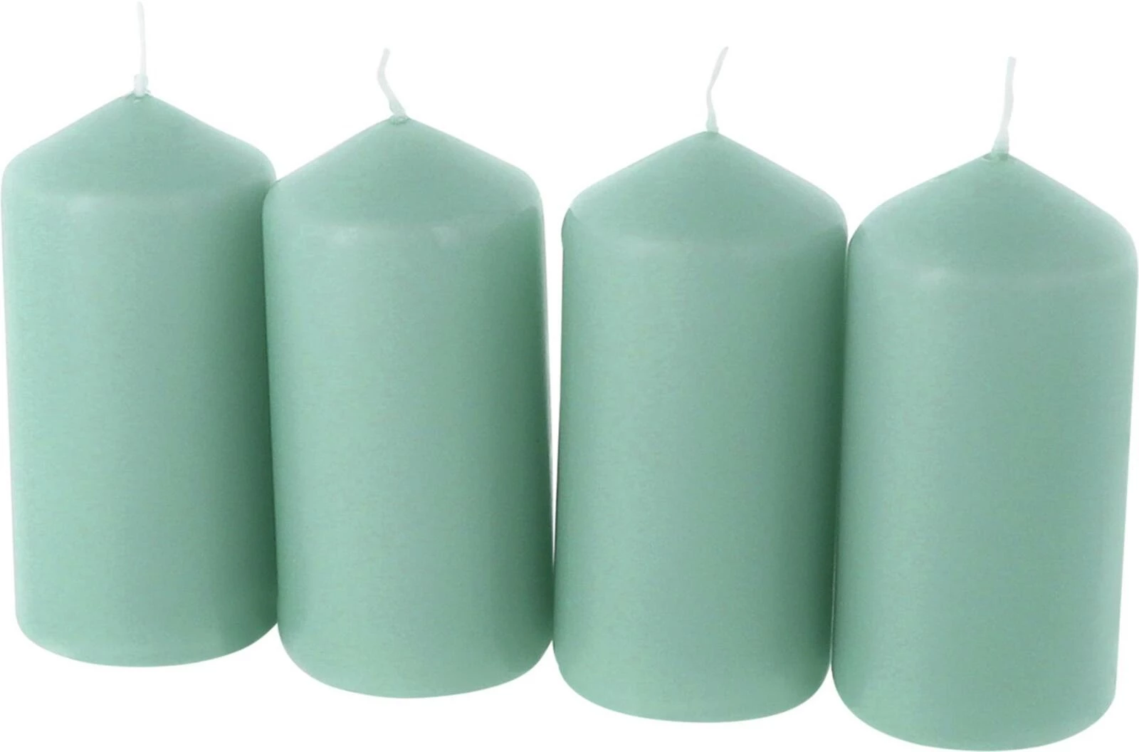 Zylinderkerze jadegrün 5 × 10 cm