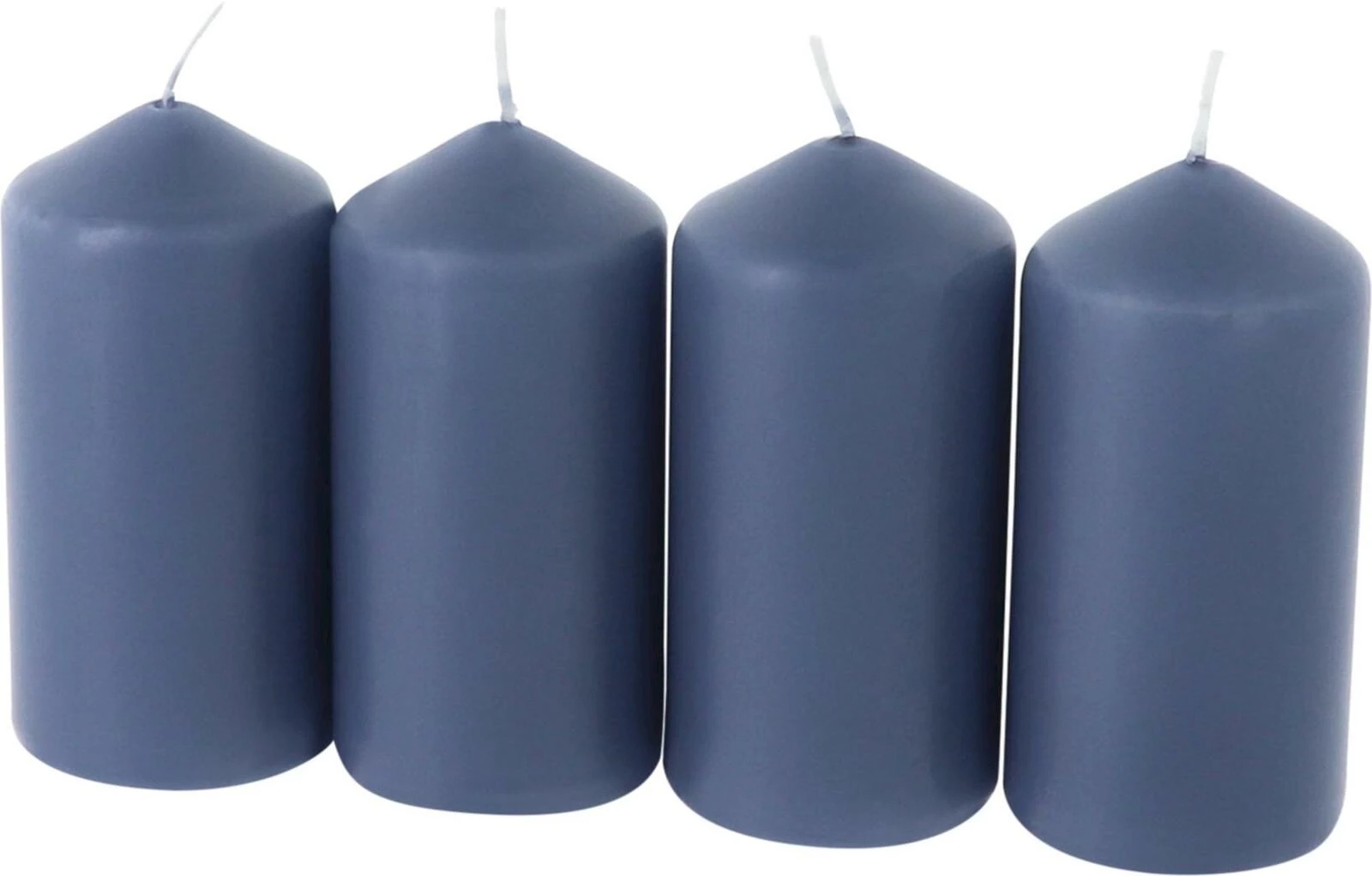 Zylinderkerze rauchblau 5 × 10 cm