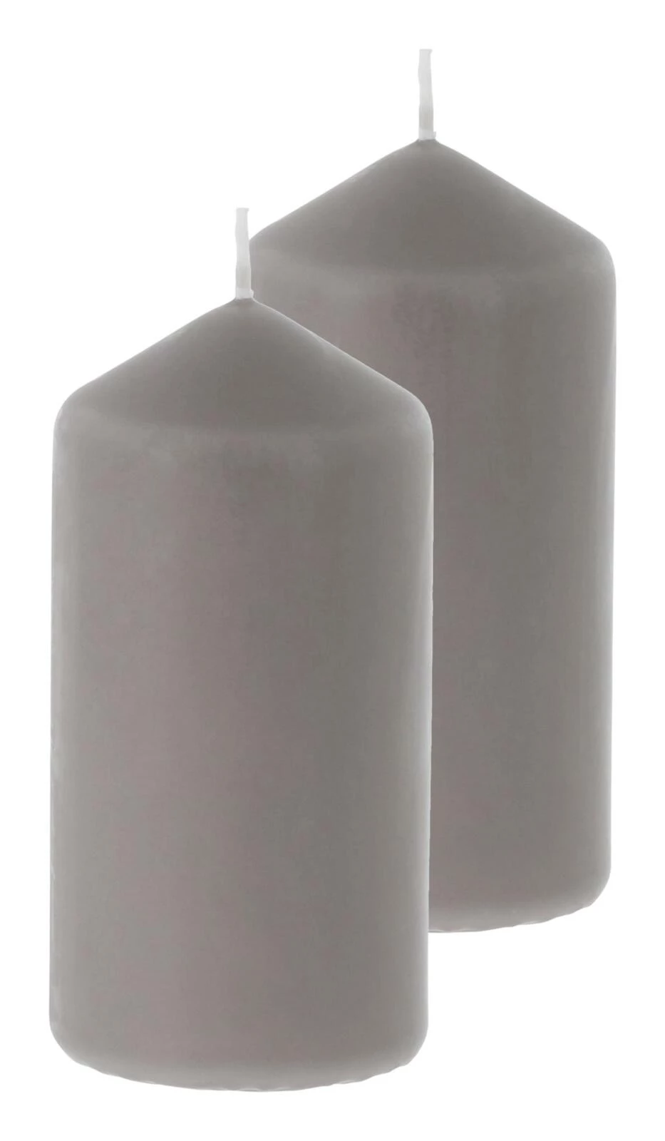 Bougie cylindre lin 6 × 12 cm