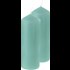 Bougie cylindre vert jade 7 × 20 cm