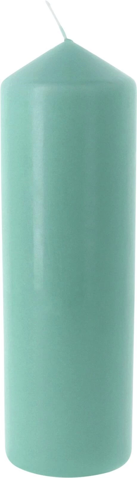 Zylinderkerze jadegrün 8 × 25 cm