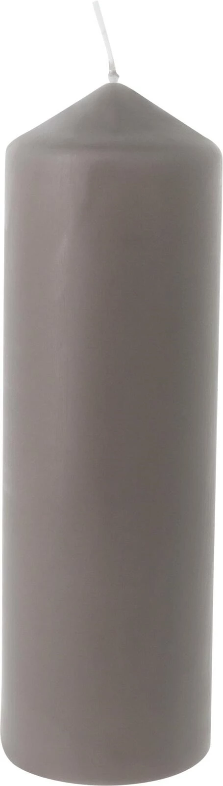 Bougie cylindre lin 8 × 25 cm