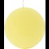 Bougie boule RR jaune pastel 8 × 8 cm