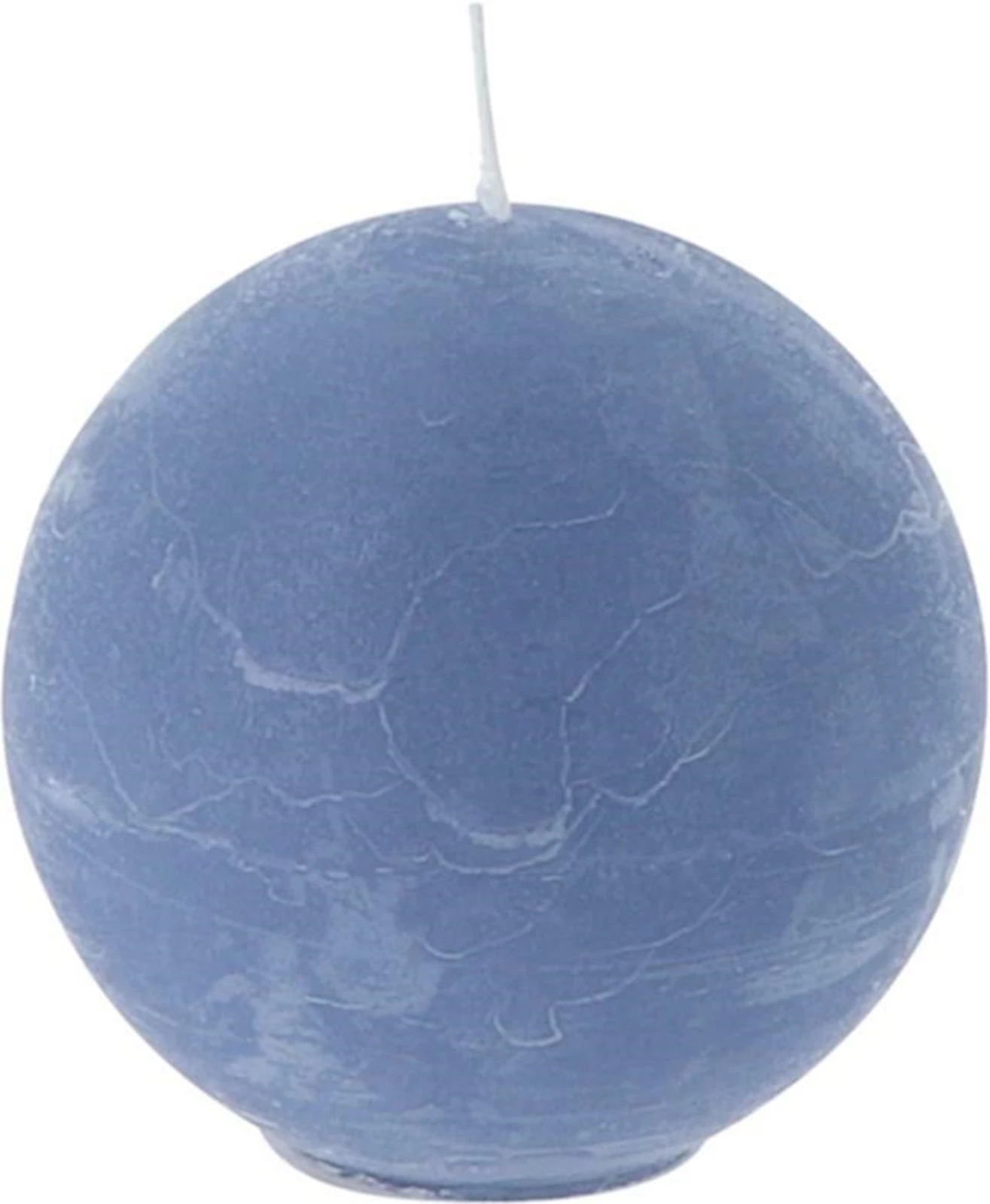 Kugelkerze RR rauchblau 8 × 8 cm