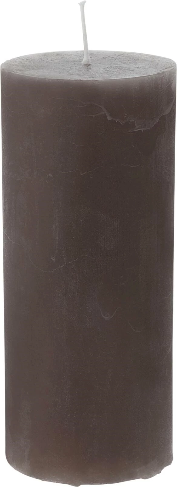 Zylinderkerze RR leinen 6 × 14 cm