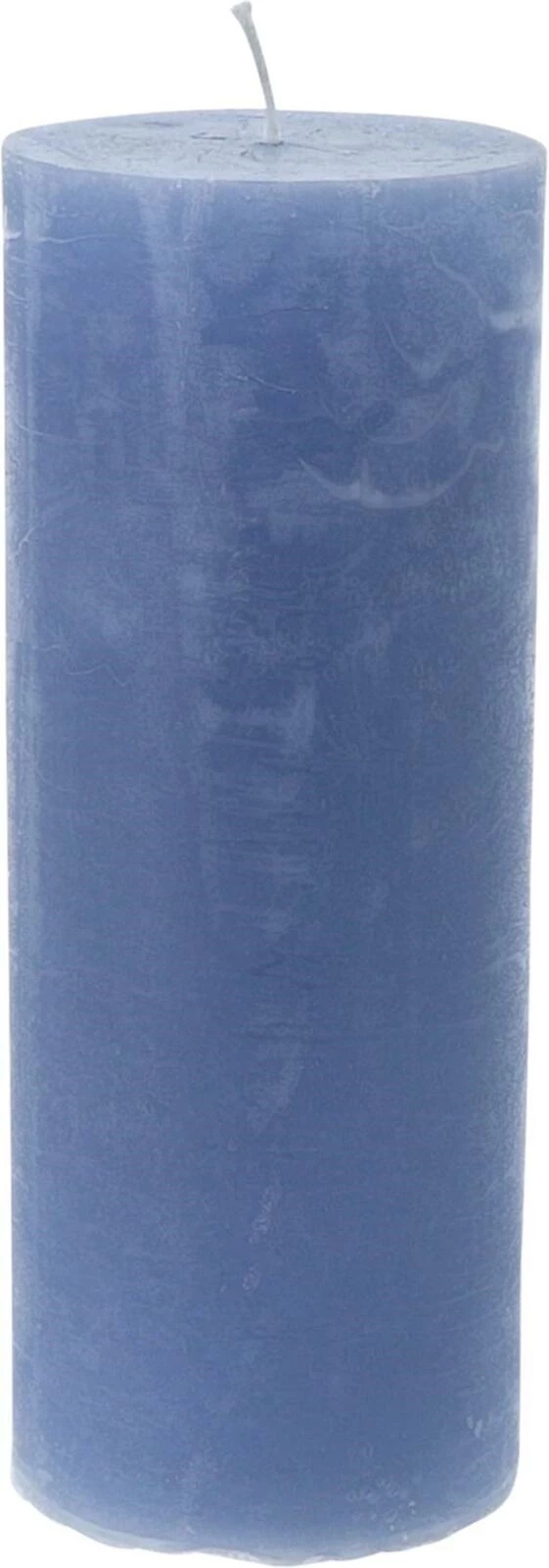 Zylinderkerze RR rauchblau 7 × 18 cm