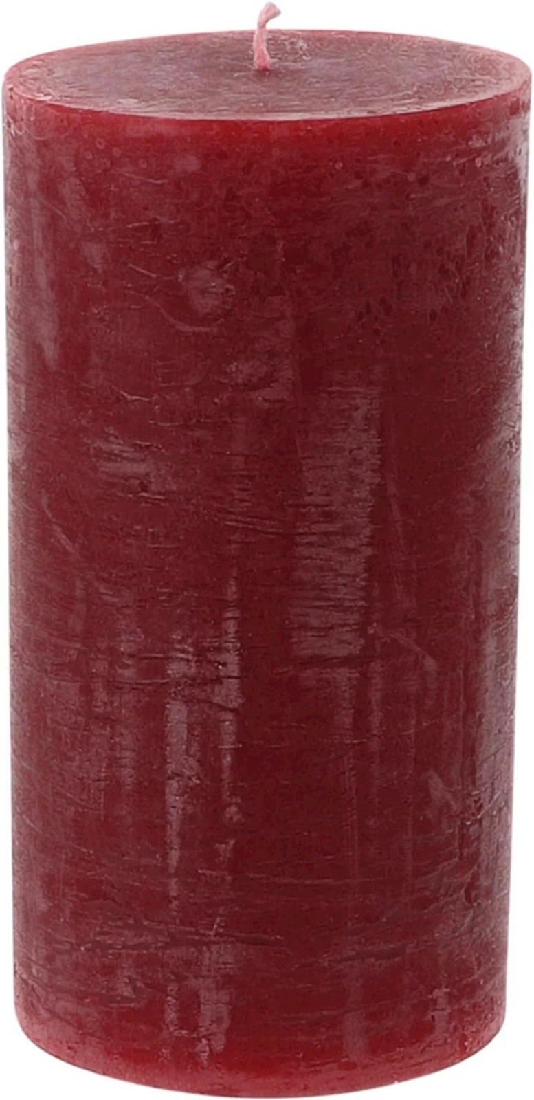 Raureifkerze antikrot 8 × 15 cm