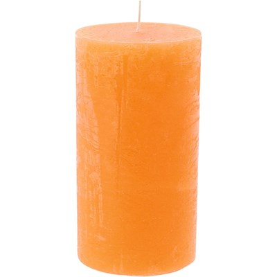 Bougie givre mandarine 8 × 15 cm