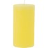 Bougie givre jaune pastel 8 × 15 cm
