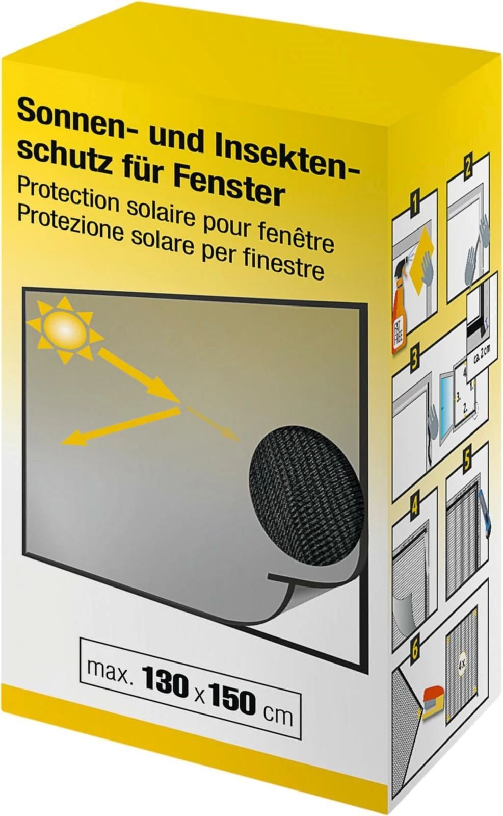 Tissu anti-mouches enduit d'alu.