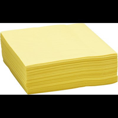 Serviettes jaune 33 × 33 cm
