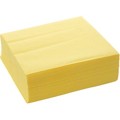 Serviettes jaune 33 × 33 cm